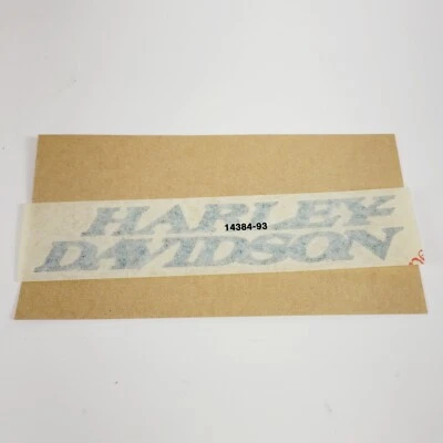 Harley-Davidson 1993-1994 Softail Vintage Left Side Blue Gas Tank Decal 14384-93 - Image 1 of 3