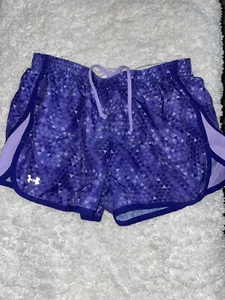 Under Armour women’s sz. S purple design sport shorts. Cute, comfortable  - Picture 1 of 7