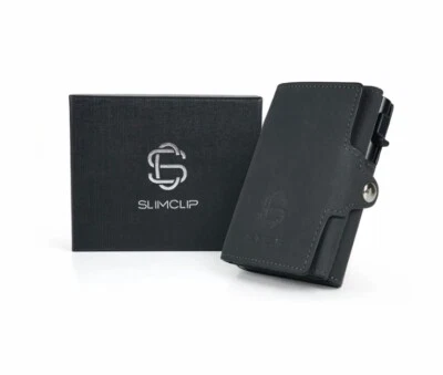 Slimclip Geldbörse Geldbeutel Smart Wallet Kreditkartenetui RFID Schutz Münzfach - Bild 1 von 4