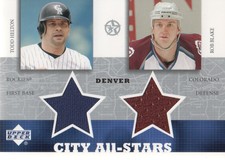 2002-03 UD SuperStars City All-Stars Dual Jersey #THRB Todd Helton/Rob Blake