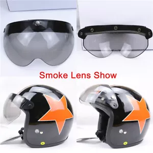 () Universal 3 Snap Retro Helm Visier Winddicht Sonnenschutz - Bild 1 von 8