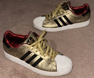Adidas Superstar 2 Year of the Horse Men’s Size 10.5 Gold Black Red White D65601 - Picture 1 of 9