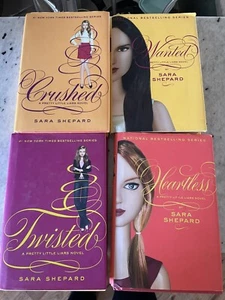 Pretty Little Liars Books CRUSHED WANTED TWISTED HEARTLESS Sara Shepard HARDBACK - Picture 1 of 1
