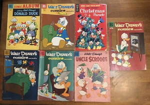 7 1958/1959 Dell/gold Key Walt DISNEY Comics And Stories DONALD DUCK - Picture 1 of 12