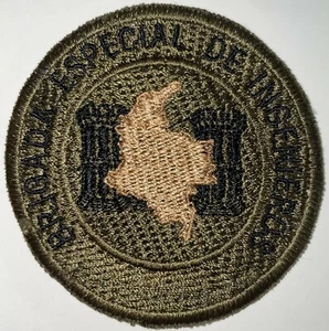 Colombia Army Vintage OD Brigada Especial de Ingenieros Patch Sew-On Used B9 - Picture 1 of 2