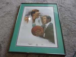 Charlotte Hornets Premier Season Framed Numbered Print Game 2 First Win Rambis a - Picture 1 of 4