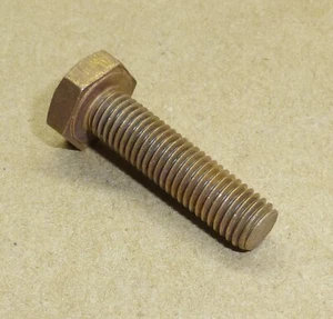 10 PIECES 270 Alloy Brass 1/4-28 x 1" HEX HEAD SCREW BOLT 004 - Picture 1 of 2