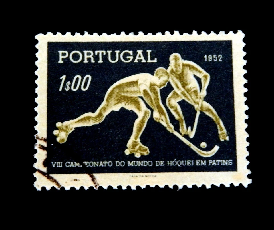 1952 Португалия / чемпионат мира по хоккею / SC749/A180 /б/у - Изображение 1 из 1