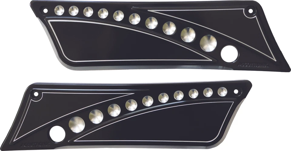 Accutronix Black Saddlebag Latch Cover BL9313-DN - Image 1 of 1