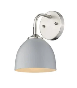 Golden Lighting Zoey 4.75 in. Pewter Sconce 6956-1W PW-MGY 2 - Picture 1 of 5