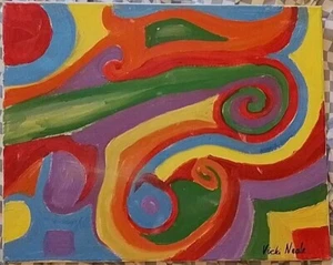 Oil Painting On Canvas Painted And Signed By Vicki Neale Named 'The Joker' - Picture 1 of 3