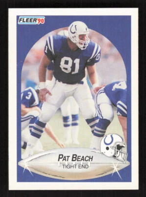 1990 Fleer #227 Pat Beach Indianapolis Colts - Image 1 of 2