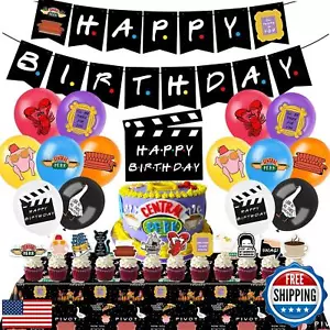 Friends Birthday Party Supplies, Party Decorations Set Include Banner, Tablec - Picture 1 of 5