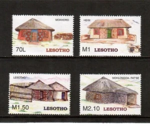 Lesotho 2004 - Basotho Houses - Set of 4 Stamps - Scott #1362-5 - MNH - Picture 1 of 1