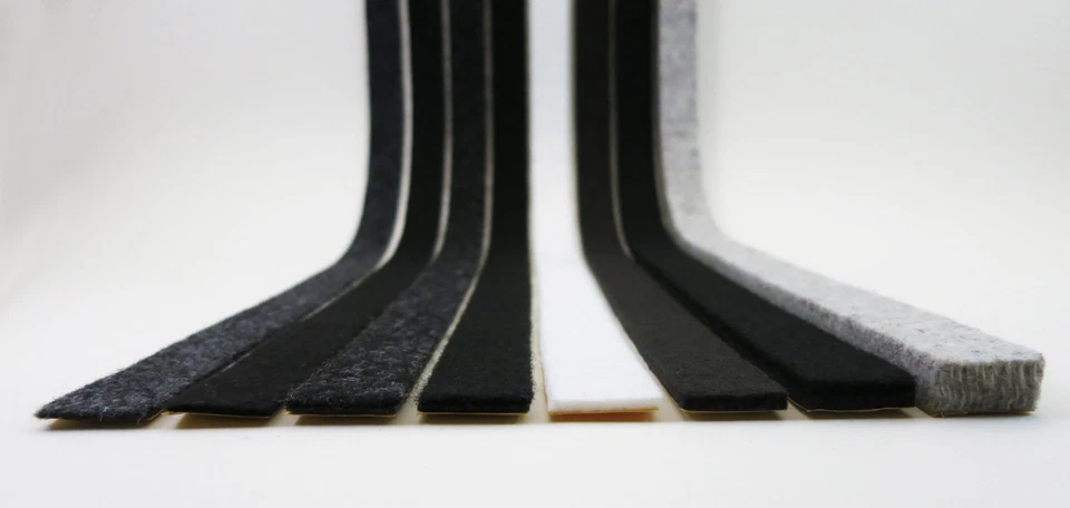Filzstreifen 10mm breit | Filzband stark selbstklebend | Filz 2-10mm Filzgleiter - Bild 1 von 1