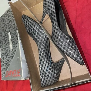 Dolce by Pierre vintage Danelle Dazzle 8551 7m Ladies shoes Disco Retro 80s Core - Picture 1 of 21
