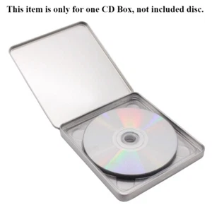 1 szt. Puste metalowe pudełko CD DVD Tin Box Discs Album Storage Box Protect Collect - Zdjęcie 1 z 6
