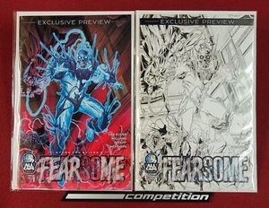 FEARSOME #1 PREVIEW BOOKS! Both Covers! ALL CAPS Cyberfrog Ethan Van Sciver - Picture 1 of 2