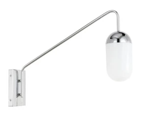 Wall Sconce Light Fixture Frosted Glass Shade Dining Room Bedroom Bathroom Foyer - Picture 1 of 11