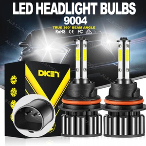 9004 HB1 LED Headlight Kit Bulbs White 6500K High Low Beam 16000lm Super White - Picture 1 of 13