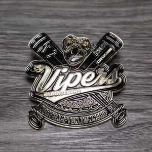 Cooperstown Dreams Park Pins, 2023 Northampton, PA Vipers, Black Spinner 2.5" - Imagen 1 de 5