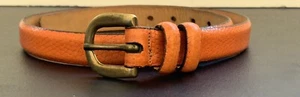 GENUINE MARTIN DINGHAM ITALIAN LEATHER BELT WOMEN’S SM CROC PRINT - Picture 1 of 14
