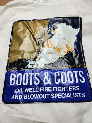 Boots & Coots Windbreaker Jacket Large Aristo Jac Hilton USA VTG Fightfighter - Image 1 of 4