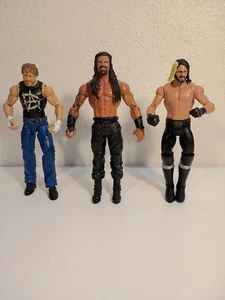 Lote de figuras WWE de Mattel Roman Reigns Dean Ambrose Seth Rollins Shield Wrestling - Imagen 1 de 8