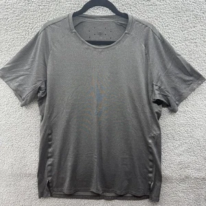 Lululemon HTGR dunkelgrau strukturiertes Training SS Top Shirt Herren Large - Bild 1 von 12