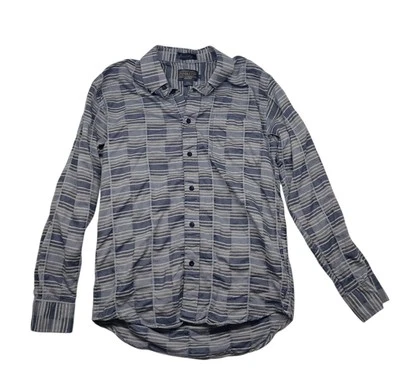 Pendleton 100% Wool Shirt Mens Medium Gray Button Up Striped Thomas Kay Classic - Image 1 of 4