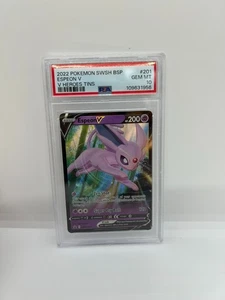 2022 Pokemon PSA 10 SWSH201 #201 Espeon V Black Star Promo Card, Sword & Shield - Picture 1 of 1