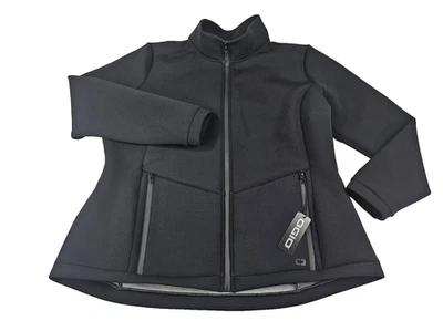 Ogio LOG724 Axis Bonded Jacket Women 3X Black Soft Shell Windbreaker Hike NWT - Image 1 of 4