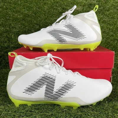 New Balance Rush v4 Mid RUSHMWT4 Men's 11.5 White Lace Up Lacrosse Cleats TF8089 - Image 1 of 4