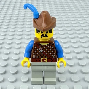 LEGO Dark Forest Forestman 2 Minifigure Blue Feather cas006 6079 Vintage - Picture 1 of 5