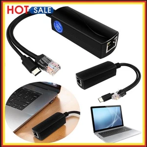 Adaptateur Micro USB Type C Répartiteur PoE 5V/4A Répartiteur PoE 48V vers 5V 4A - Photo 1/15
