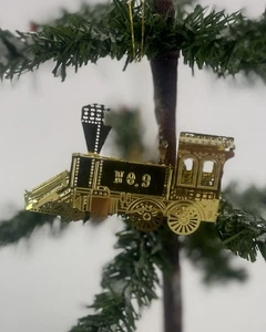 1320/25  1x alter Weihnachtsschmuck Christbaumschmuck Zug Lokomotive Eisenbahn - Bild 1 von 4