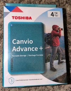 Toshiba Canvio Advance 4 To Disque Dur Externe Portable USB 3.0, Vert Neuf Scellé - Photo 1/3