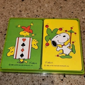 Vintage Hallmark Snoopy & Woodstock Spielkarten Jolly Jokers 2 Decks in Hülle - Bild 1 von 7