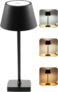 LED Tischlampe Kabellos Akku Aufladbar, Tischleuchte Kabellos USB Akku Kabellose - Bild 1 von 12