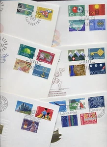 SWITZERLAND 1962-9 SETS on ILL.FIRST DAY COVERS 13 DIFF - Picture 1 of 1