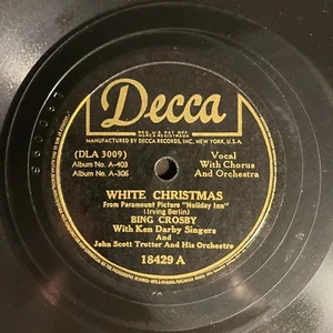 Bing Crosby -White Christmas 10", 78 RPM 1942 Decca – 18429 - Picture 1 of 2