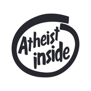 Calcomanía de vinilo resistente a la intemperie Atheist Inside - [5 pulgadas] - Imagen 1 de 13