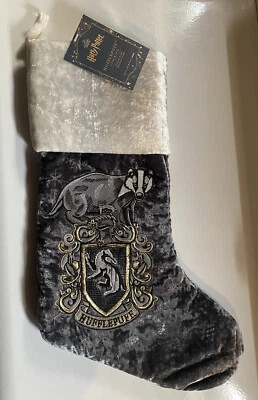 Pottery Barn Teen Harry Potter Hufflepuff Christmas Stocking ~No Monogram~ NEW - Image 1 of 4