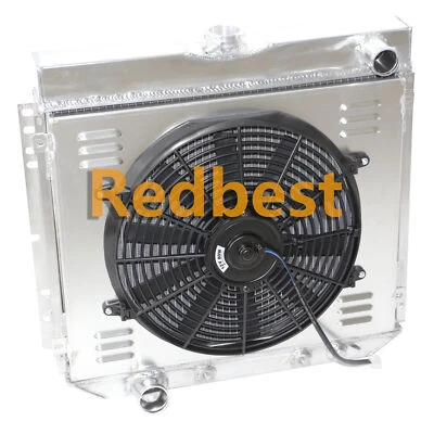 Ventilador de cubierta de radiador de aluminio de 4 filas para Ford Maverick 1963-77 Pinto Mercury Comet Foto 1 de 4