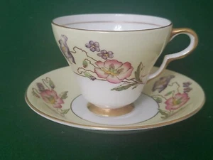 TEETASSE UNTERTASSE SET Taylor And Kent Fine Bone China LONGTON ENGLAND - Bild 1 von 12