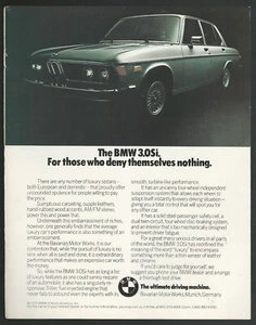 1975 BMW 3.0Si advertisement, 3.0 Si sedan, BMW print ad - Bild 1 von 3