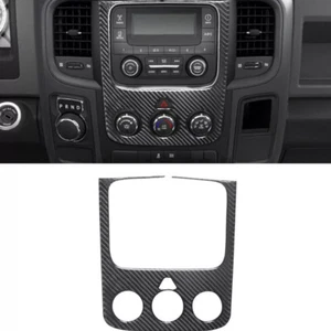 Carbon Fiber Interior Climate Control Cover Trim For Dodge RAM 1500 2013-2018 US - Bild 1 von 6