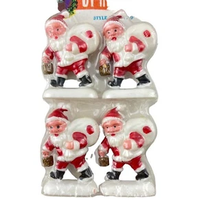 Walco Vintage Panorama Papá Noel Adornos de Navidad Nº F 129 4 por paquete - Imagen 1 de 7
