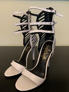 Taylor Says Stiletto Heels Ankle straps w/ zipper Size 7 - Picture 1 of 3