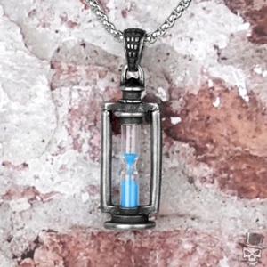 Sculpt Rings™ Retro Sanduhr Anhänger Halskette für Herren - Edelstahl Schmuck - Bild 1 von 8